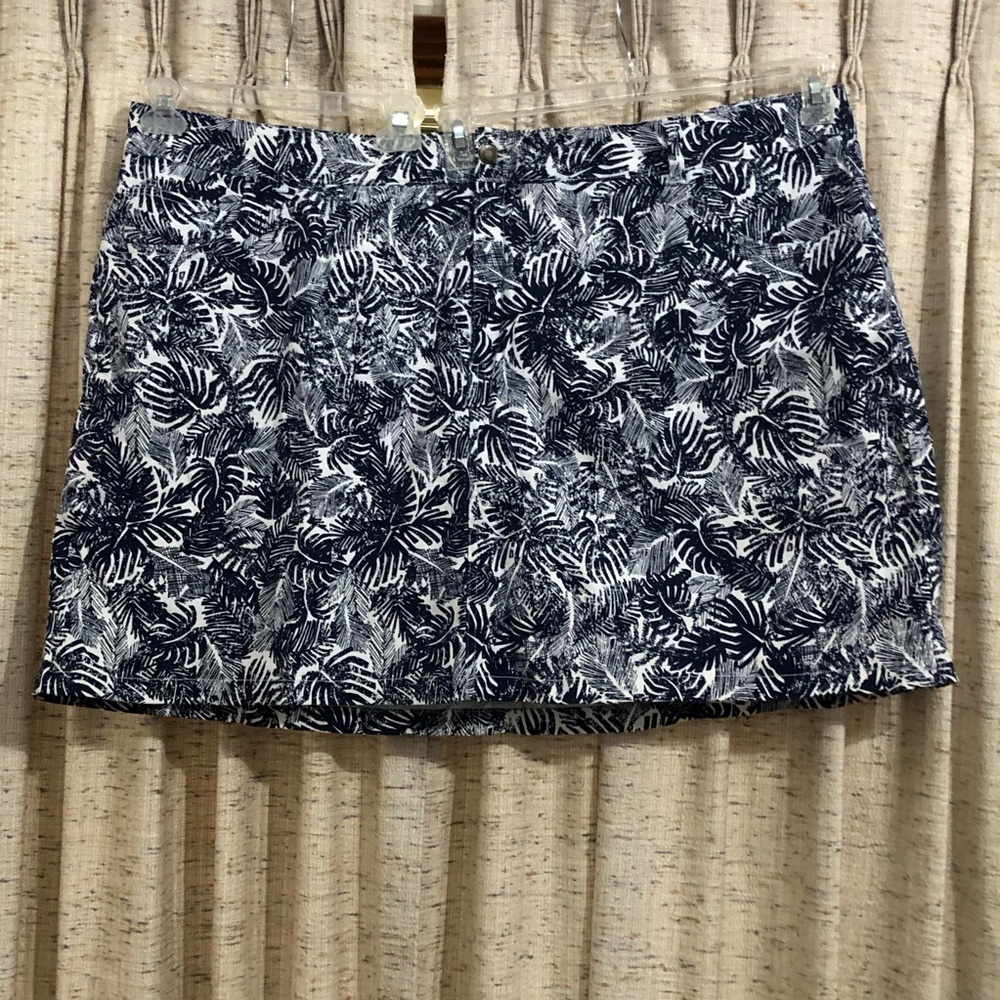 Woman Within Plus Size Tropical Print Skort - 30W